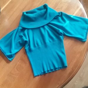 Spense Green/Teal Knit Top.